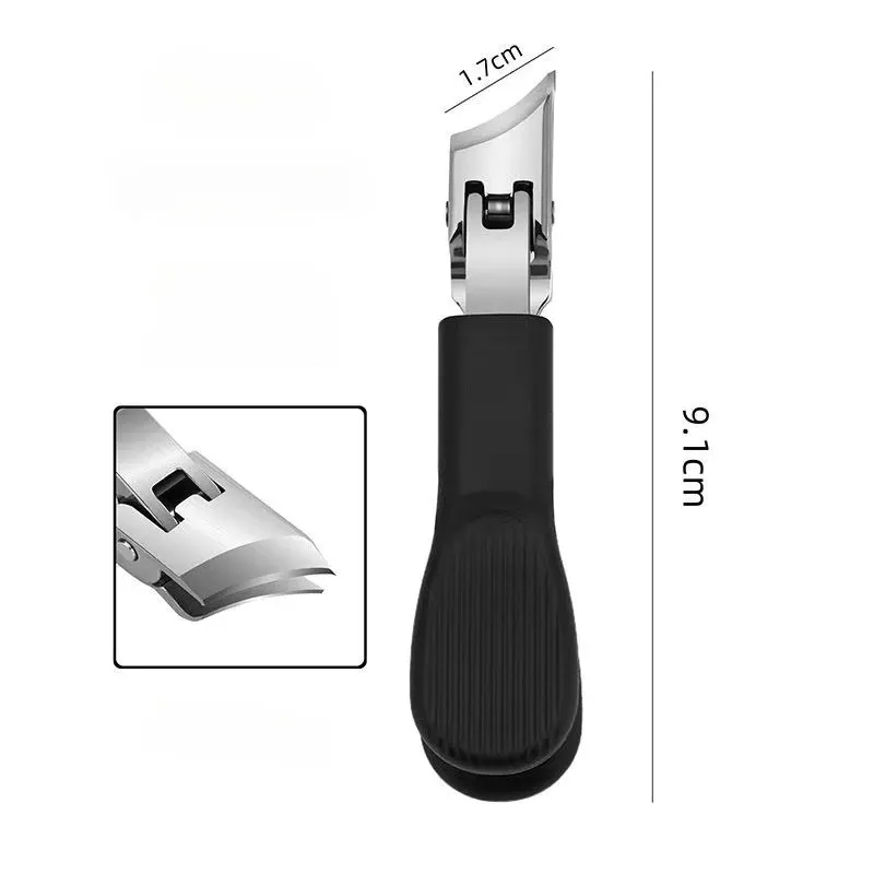 Coupe-ongles incliné anti-éclaboussures pour ongles épais et durs, coupe-ongles portable, outil de manucure 10