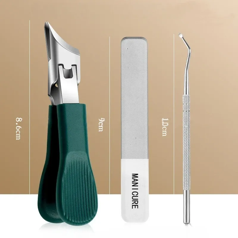 Coupe-ongles incliné anti-éclaboussures pour ongles épais et durs, coupe-ongles portable, outil de manucure 13