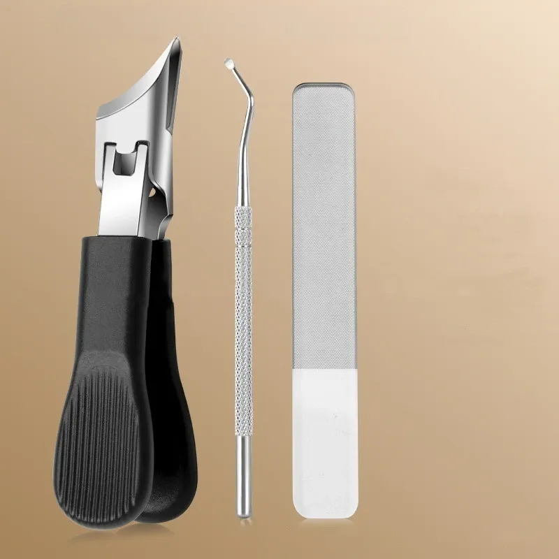 Coupe-ongles incliné anti-éclaboussures pour ongles épais et durs, coupe-ongles portable, outil de manucure 14