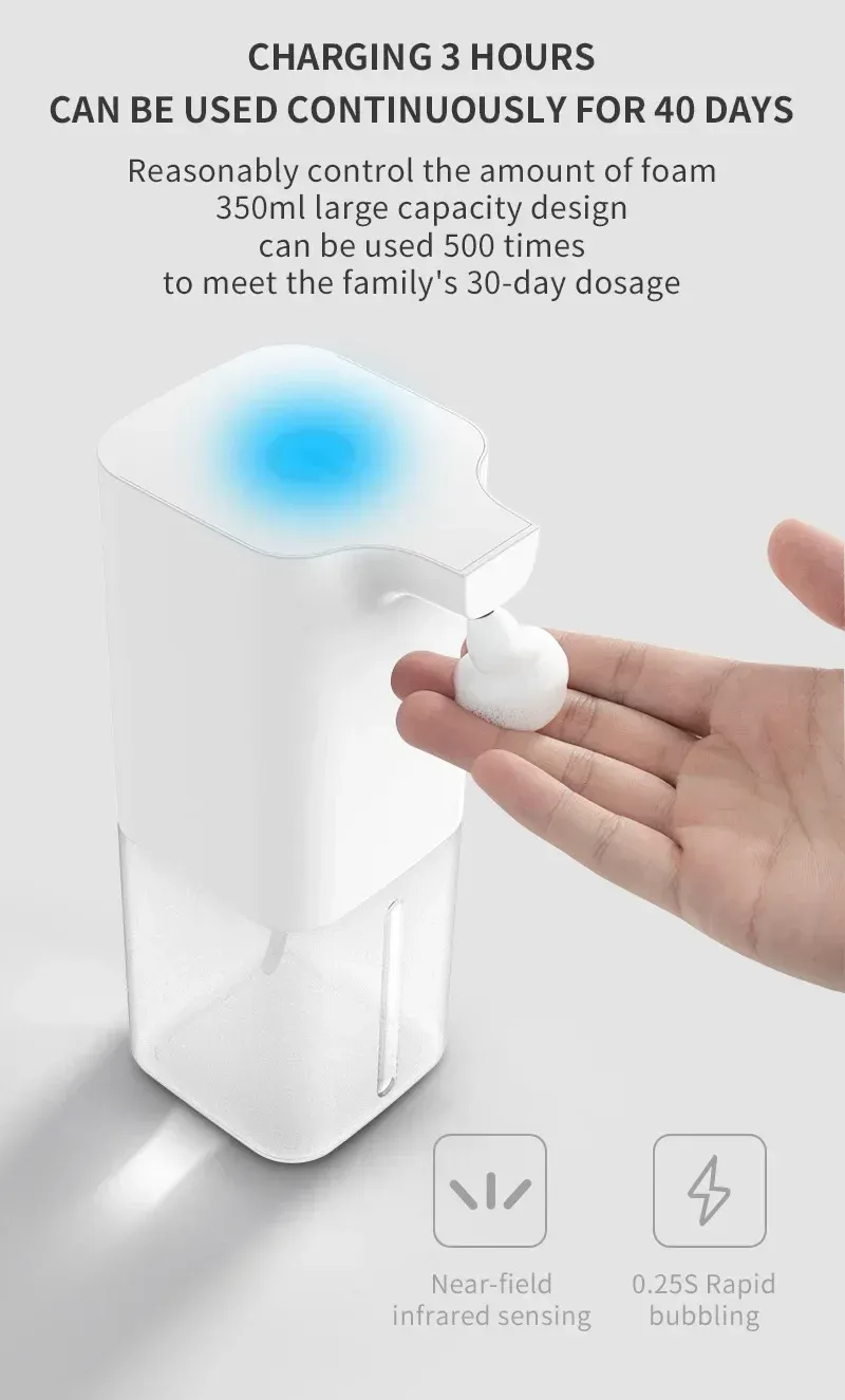 Distributeur de savon moussant intelligent, vue d'ensemble