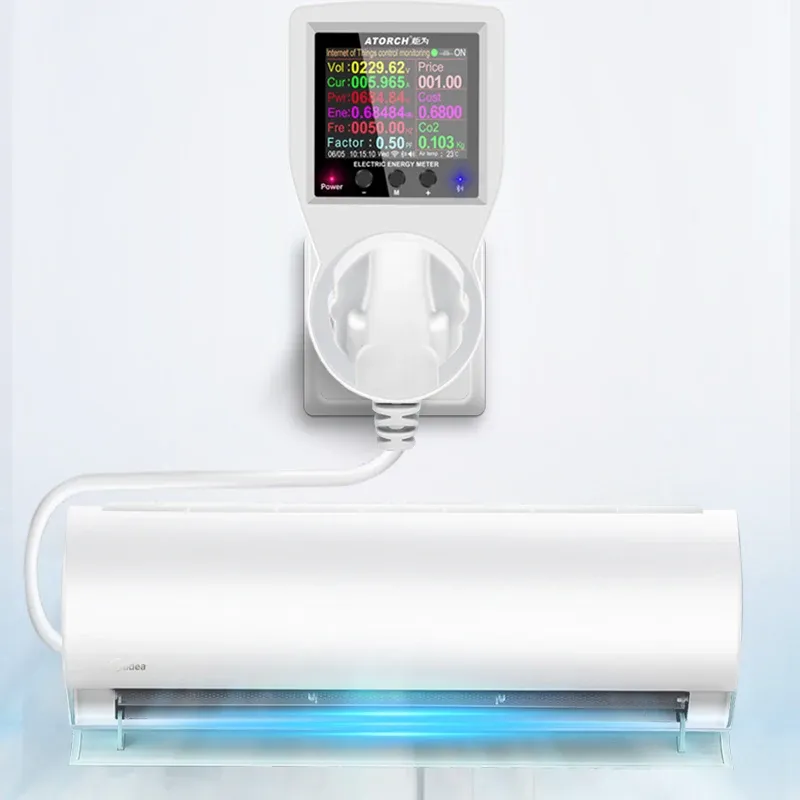 Prise intelligente Tuya WiFi 16 A, 85-265 V, avec wattmètre numérique et compteur d'énergie (kWh) 6