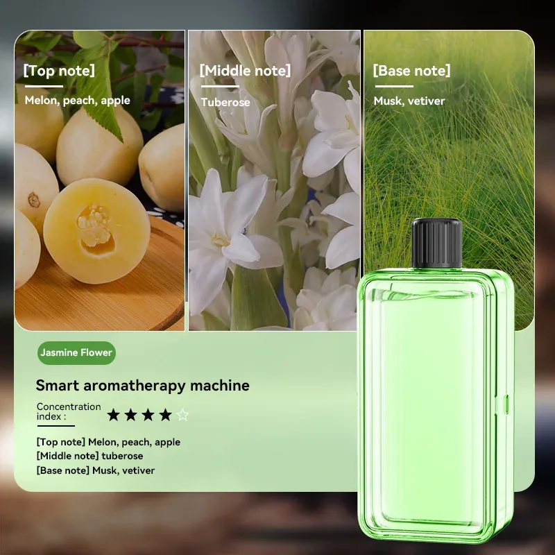 Diffuseur d'huiles essentielles portable à affichage numérique et 5 vitesses de pulvérisation 8