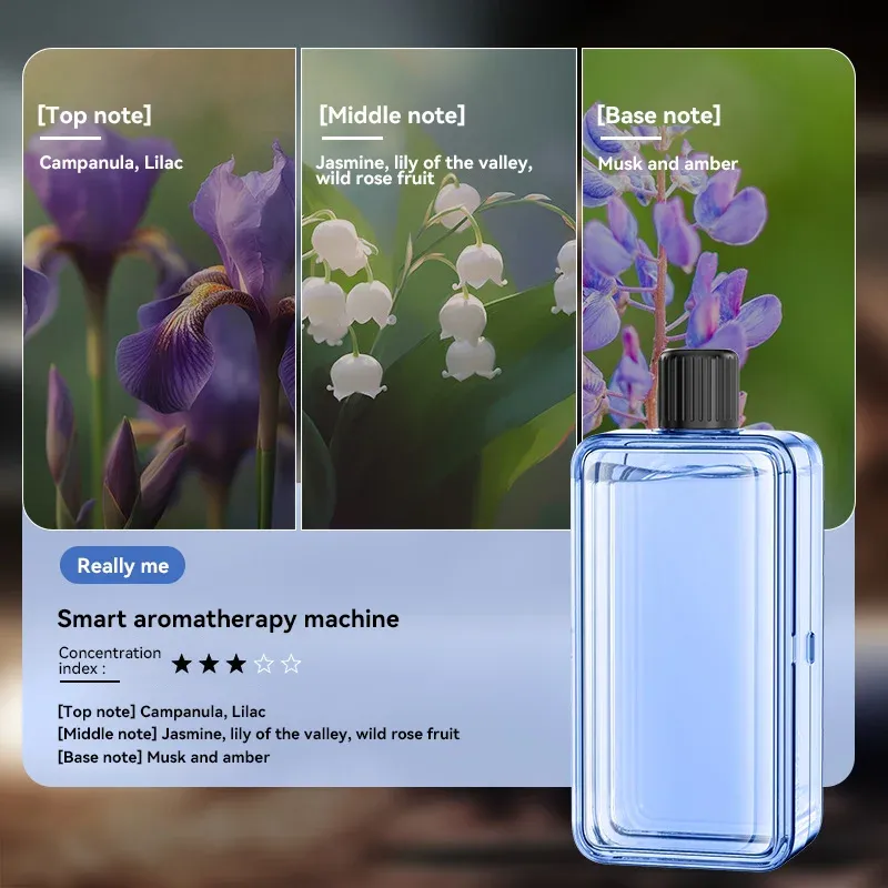 Diffuseur d'huiles essentielles portable à affichage numérique et 5 vitesses de pulvérisation 16