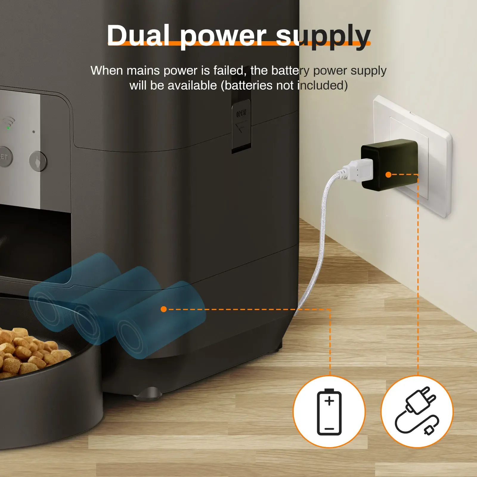 Distributeur de nourriture Wi-Fi avec caméra, vue 7