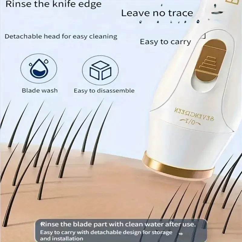 Rasoir multifonction 3-en-1 rechargeable par USB pour femmes : épilation des aisselles, tondeuse à sourcils et à poils du nez 2