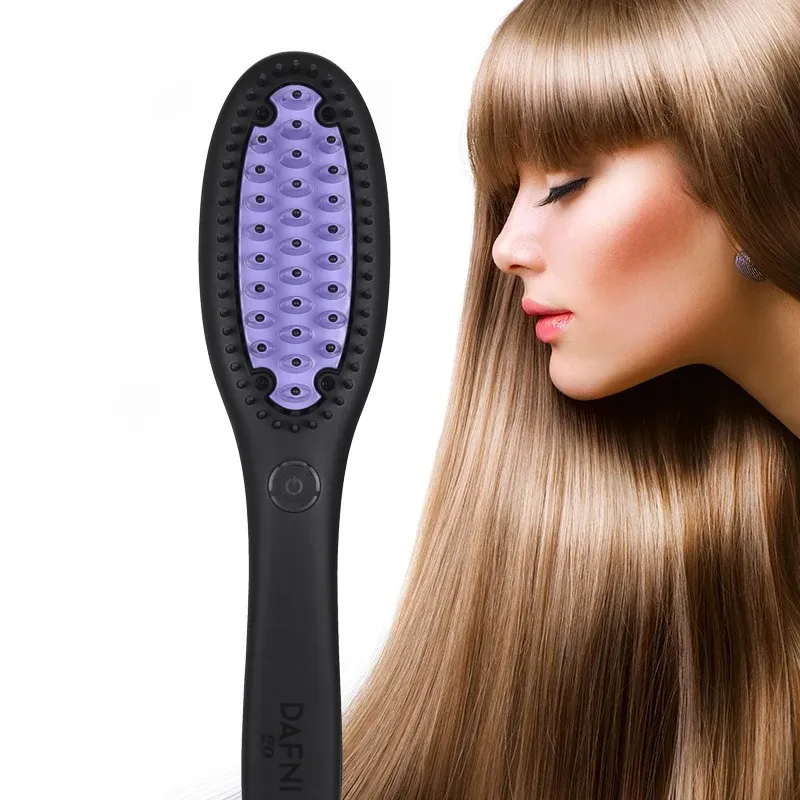 Brosse lissante en céramique, résultat de lissage