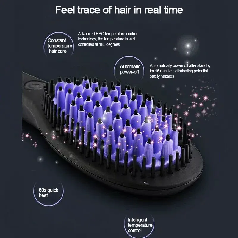 Brosse lissante en céramique, détail du design