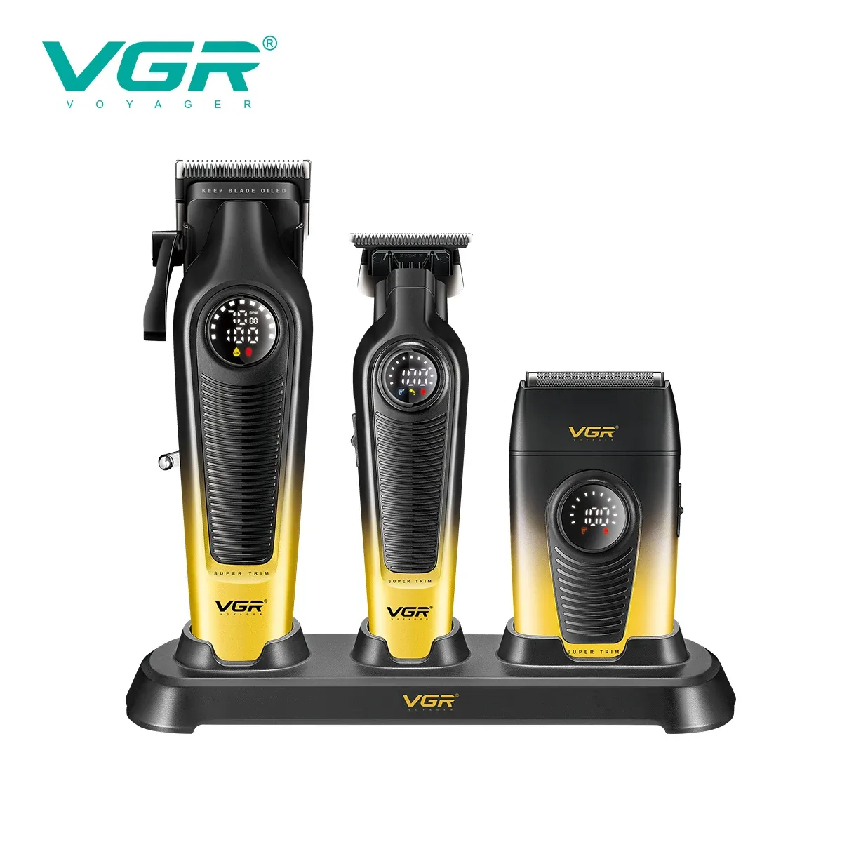 Tondeuse à cheveux professionnelle sans fil pour homme VGR V-196 S3 5