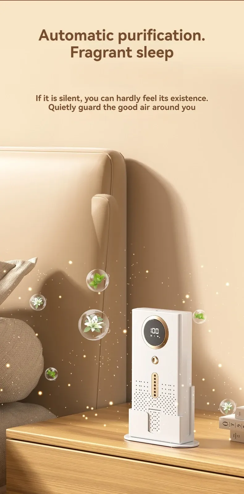 Purificateur d'air portable, vue de détail