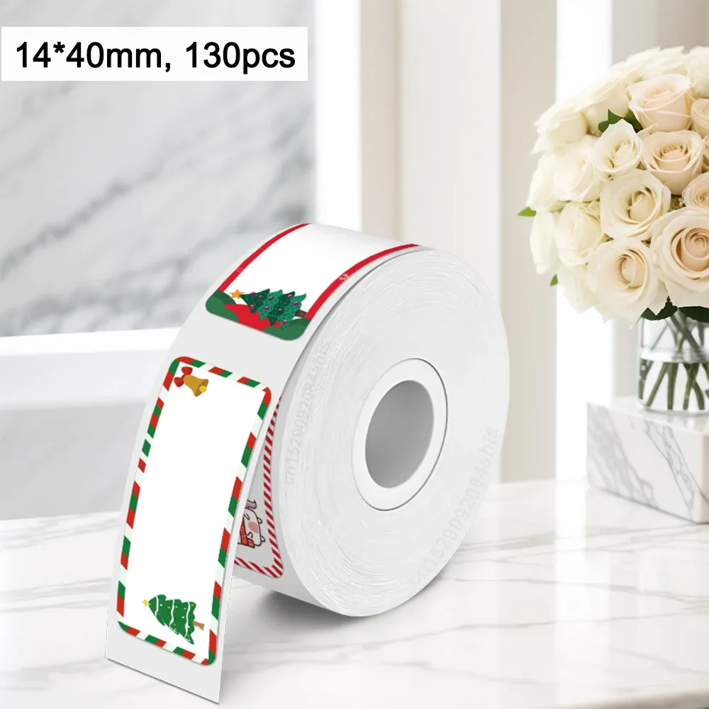 Papier d'étiquettes thermiques autocollantes Marklife P15, 12x40 mm, 15x30 mm, 15x50 mm, compatible avec étiqueteuses P15, P12, P11, D30 et Q30 16