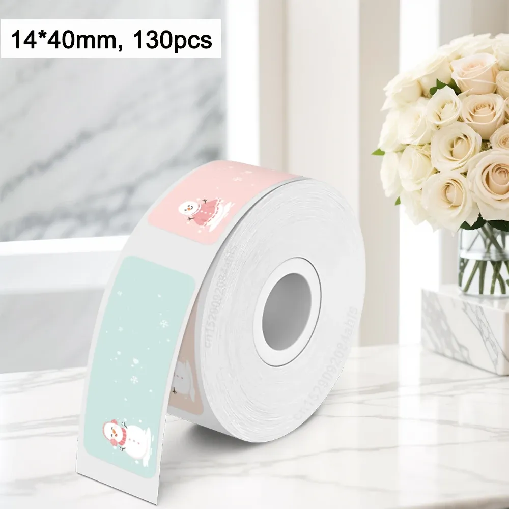 Papier d'étiquettes thermiques autocollantes Marklife P15, 12x40 mm, 15x30 mm, 15x50 mm, compatible avec étiqueteuses P15, P12, P11, D30 et Q30 13