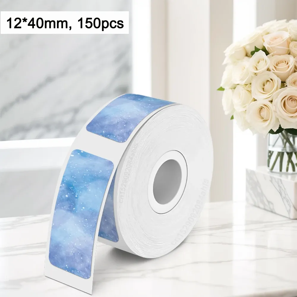 Papier d'étiquettes thermiques autocollantes Marklife P15, 12x40 mm, 15x30 mm, 15x50 mm, compatible avec étiqueteuses P15, P12, P11, D30 et Q30 14