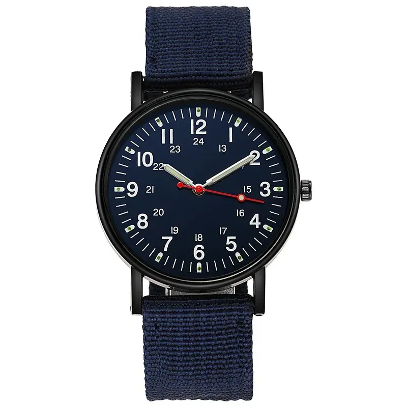 Montre à quartz pour homme, grand cadran, aiguilles lumineuses, étanche 11