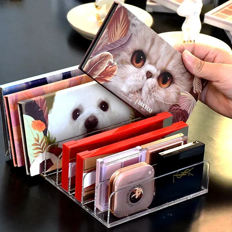 Organisateur de palette de fards à paupières et de cosmétiques avec compartiments pour outils de maquillage 2