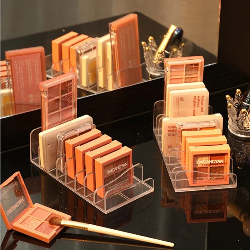 Organisateur de palette de fards à paupières et de cosmétiques avec compartiments pour outils de maquillage 5