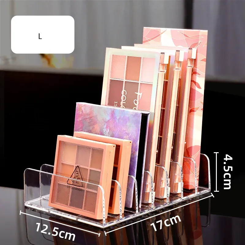 Organisateur de palette de fards à paupières et de cosmétiques avec compartiments pour outils de maquillage 9