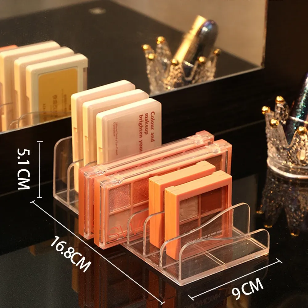 Organisateur de palette de fards à paupières et de cosmétiques avec compartiments pour outils de maquillage 10