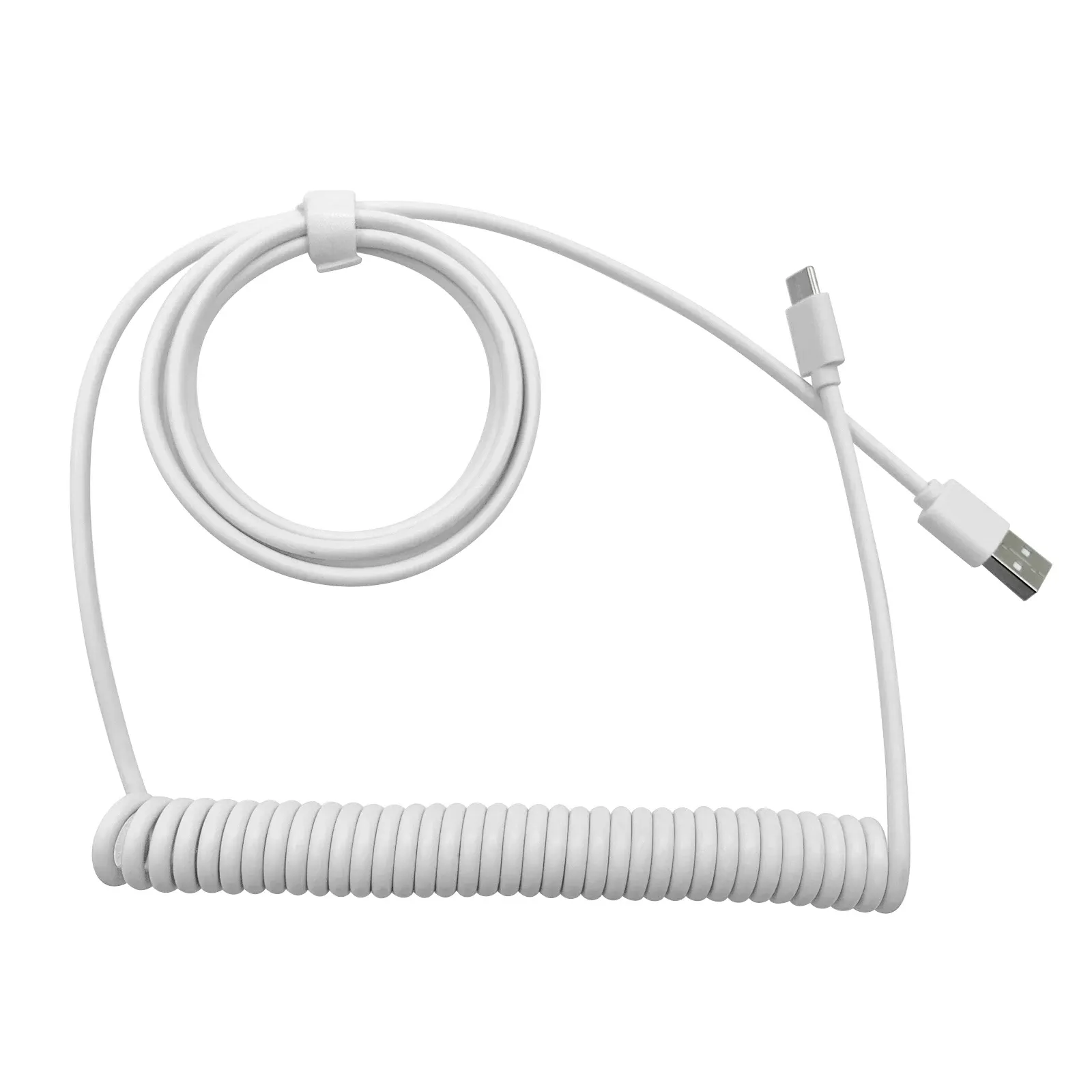 Câble spiralé USB-C pour clavier mécanique, connecteur aviation, longueur max. 3 m 7