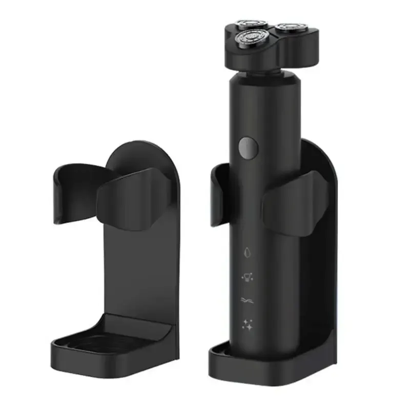 Support mural auto-adhésif pour brosse à dents électrique et rasoir, étagère de rangement durable pour salle de bain 4