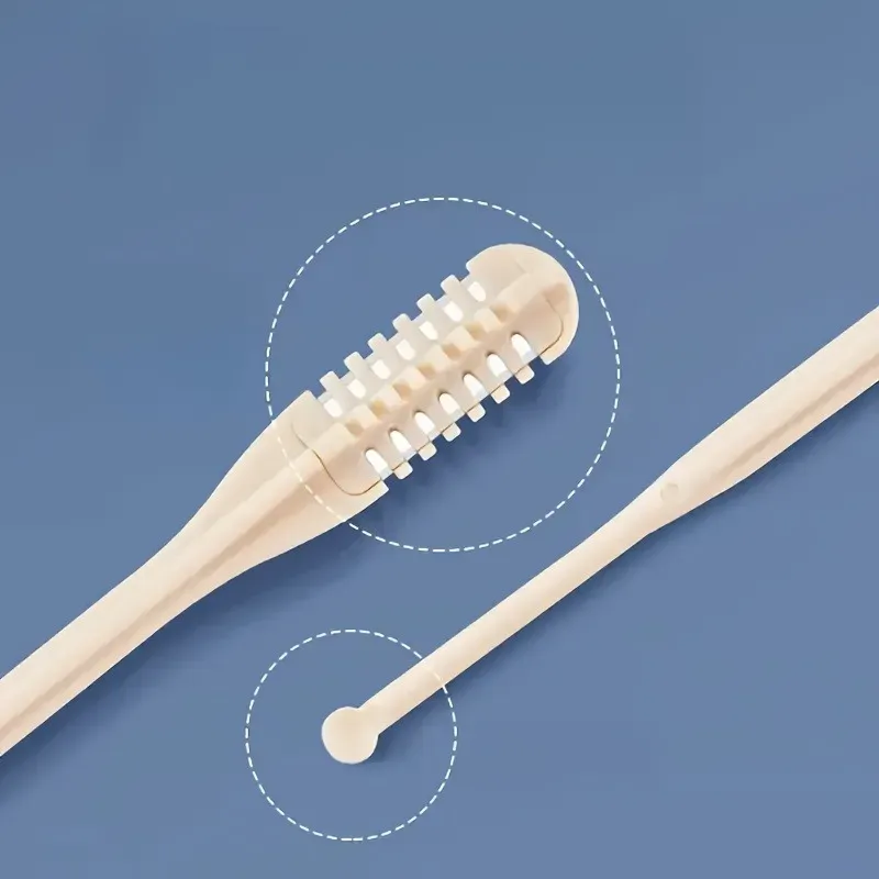 Ensemble de tondeuses manuelles pour poils du nez, lot de 1/2 pièces, rotation à 360°, lame double face, facile à nettoyer, fabriquée en plastique 3