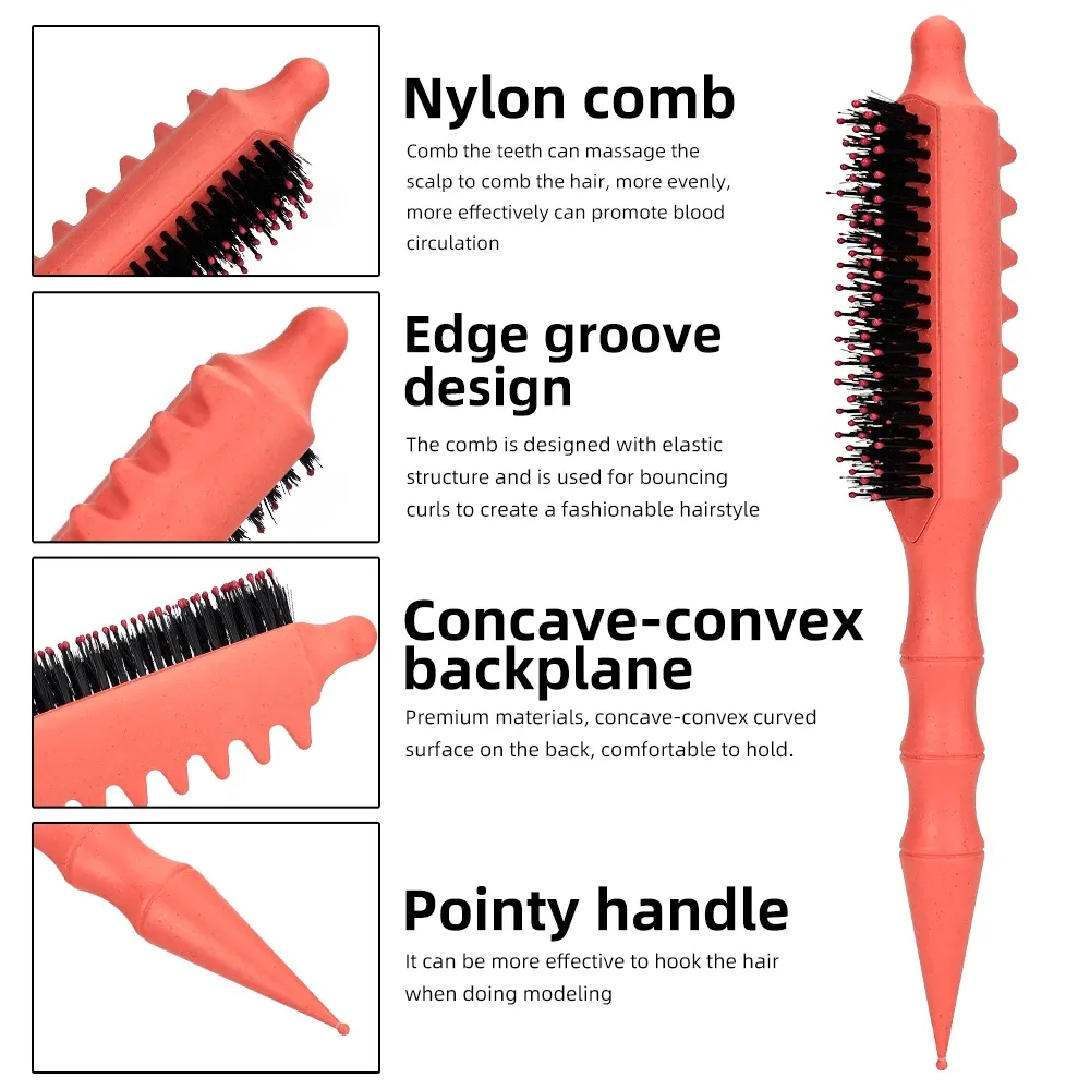 Brosse volumisante à rouleaux, détail des poils