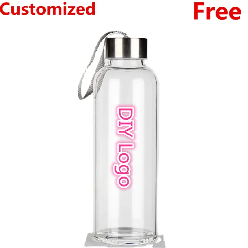 Gourde de sport portable de 550 ml, gobelet à boisson en plastique sécurisé pour l'extérieur, personnalisable pour hommes, cadeau personnalisé offert - Image 1