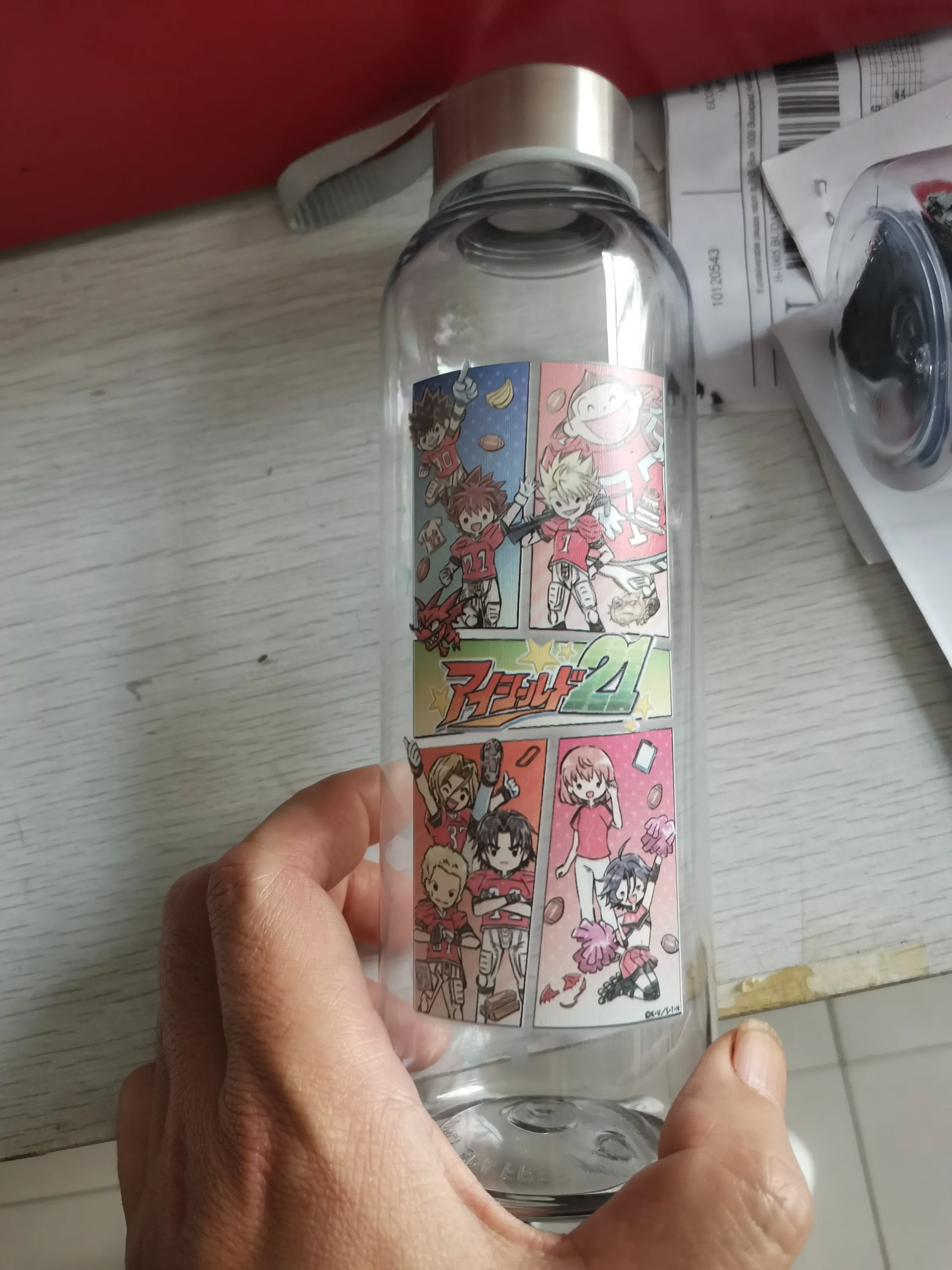 Gourde de sport portable de 550 ml, gobelet à boisson en plastique sécurisé pour l'extérieur, personnalisable pour hommes, cadeau personnalisé offert 4