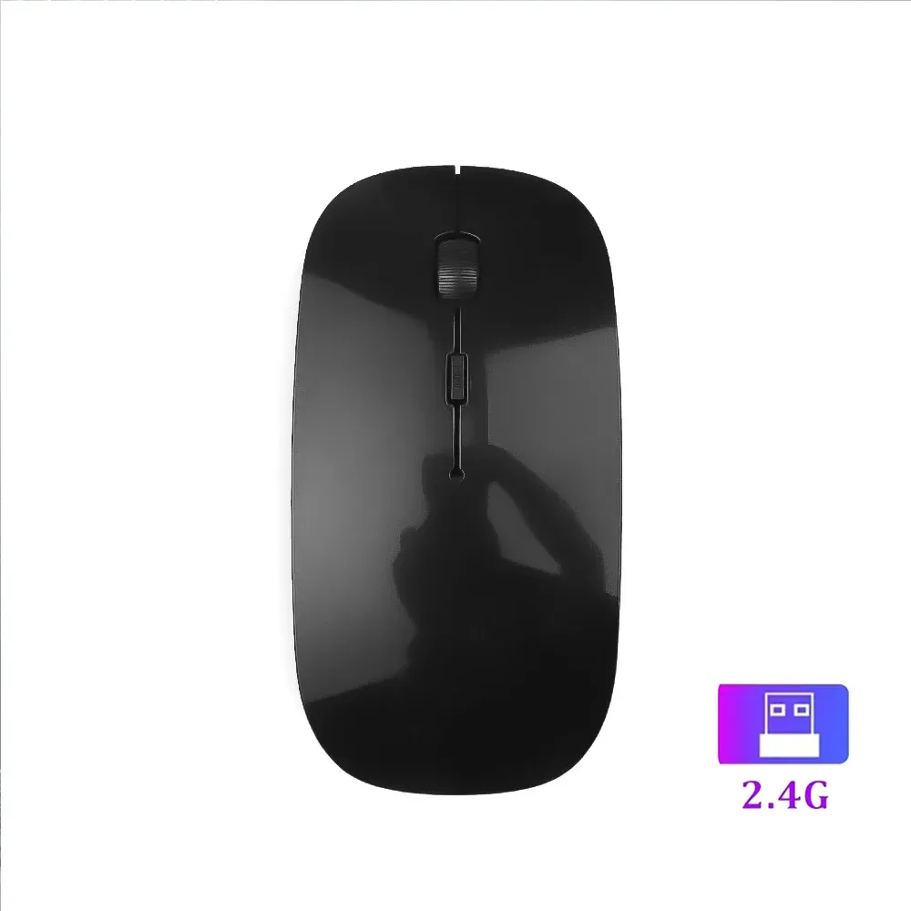 Souris de jeu sans fil 2,4 GHz ergonomique, rechargeable, DPI 800/1200/1600, compatible PC, ordinateur portable et MacBook Pro 7