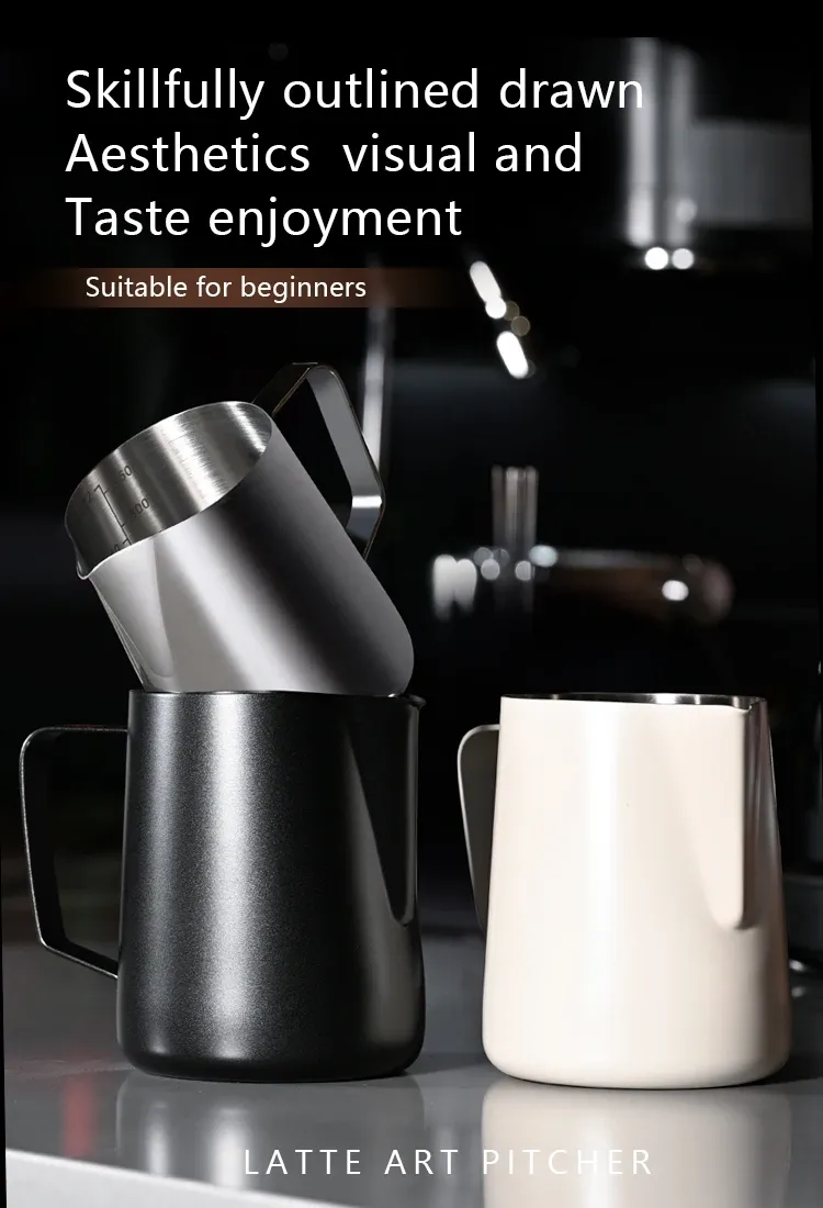 Pichet à mousse de lait en acier inoxydable pour café