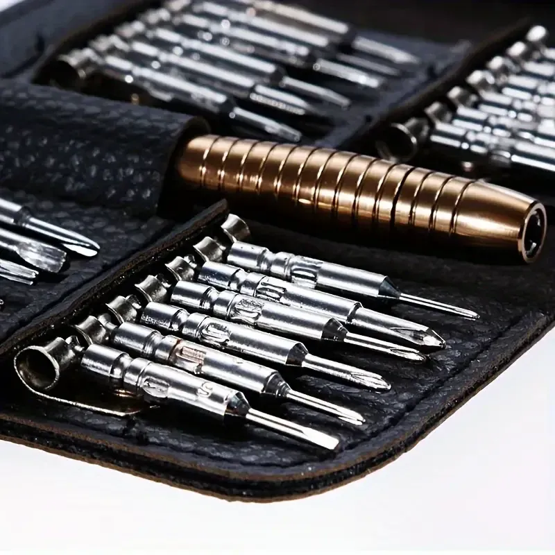 Jeu de tournevis de précision, kit d'outils de réparation 25 en 1, mini jeu de tournevis, embouts étoile, Y, lame plate et triangulaire F, 1 jeu 6