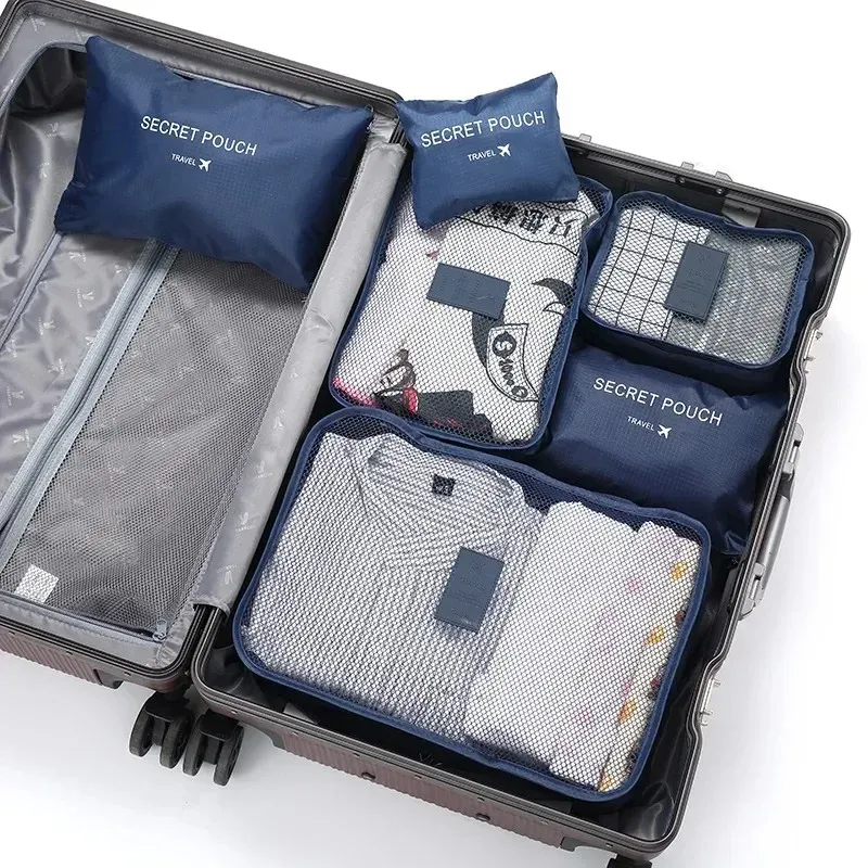 Ensemble de 6 cubes de rangement pour voyage