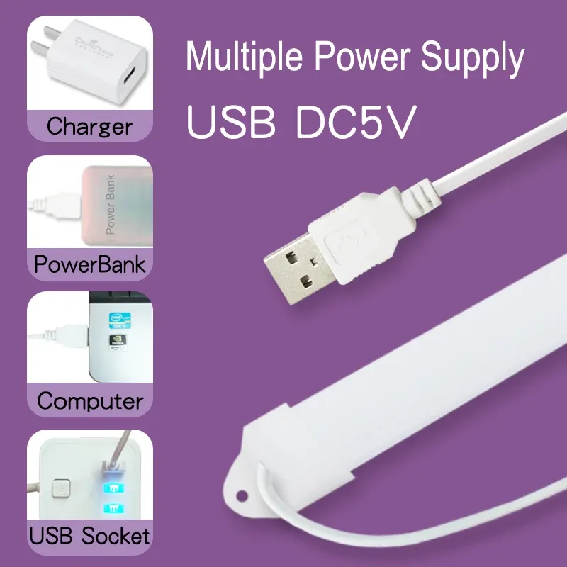 Lampe de bureau LED magnétique rechargeable par USB, protection des yeux 3