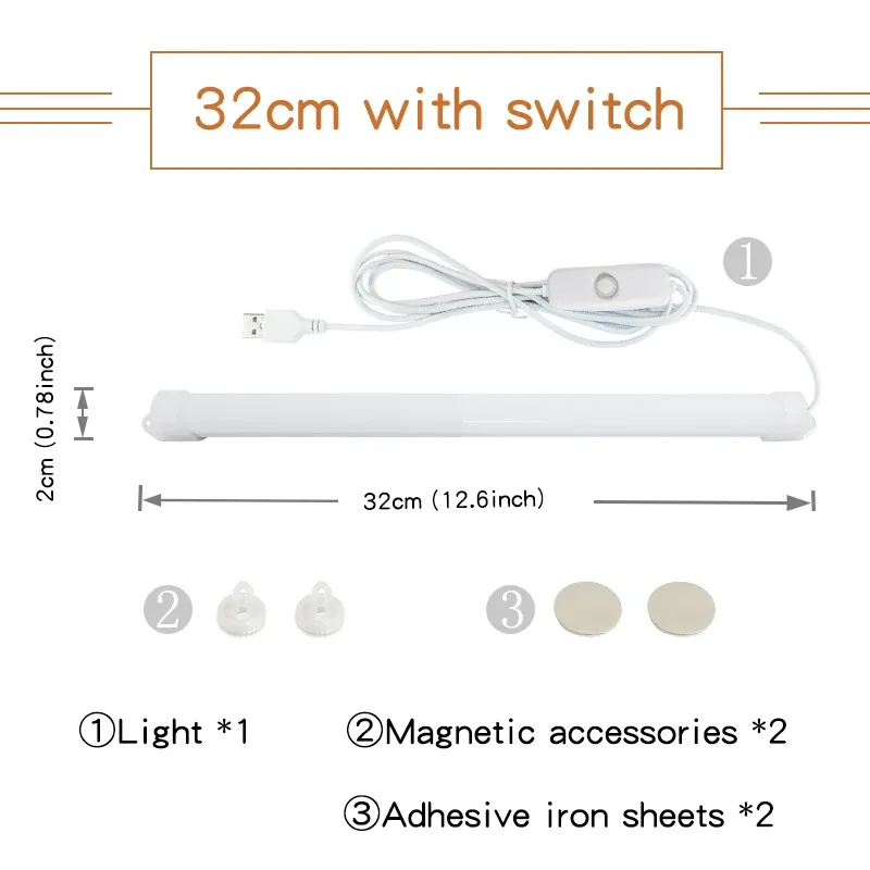 Lampe de bureau LED magnétique rechargeable par USB, protection des yeux 7