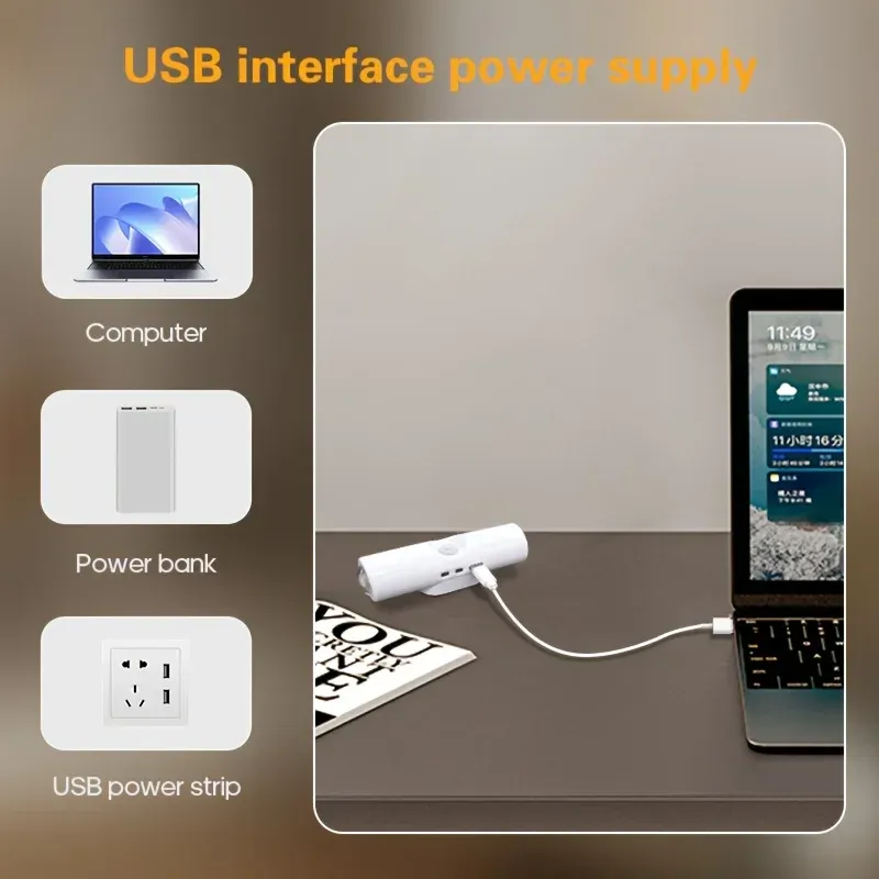 Lampe LED à détecteur de mouvement, mise en situation