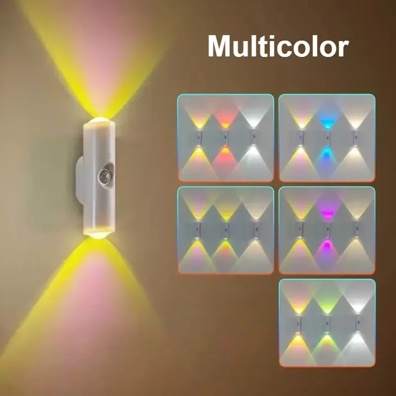 Lampes LED à détecteur de mouvement rechargeables par USB, luminosité réglable, pour chevet, bureau, escalier et placard (lot de 1, 2 ou 4) 9