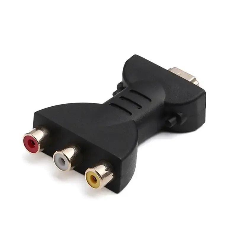 Convertisseur HDMI vers 3 RCA plaqué or, finition