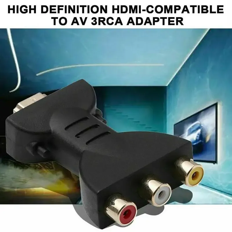 Convertisseur HDMI vers 3 RCA plaqué or, ergonomie