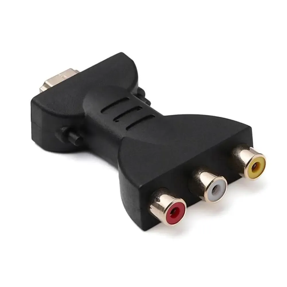 Adaptateur audio-vidéo HD vers RCA, convertisseur 3 RCA mâle, tête Lotus rouge, blanc, jaune, pour HDTV et lecteur DVD 7