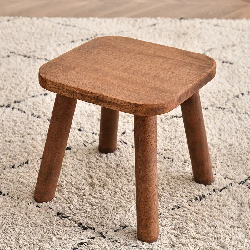 Tabouret d'appoint Alicante en bois massif - Image 1