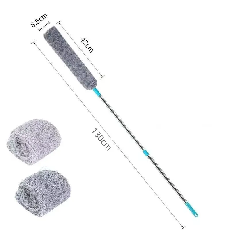 Brosse plumeau en microfibre à long manche pour livres, canapé et chevet 9
