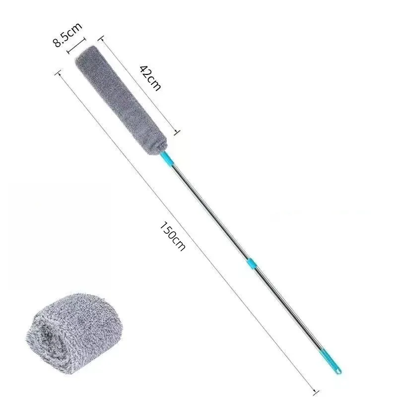 Brosse plumeau en microfibre à long manche pour livres, canapé et chevet 10