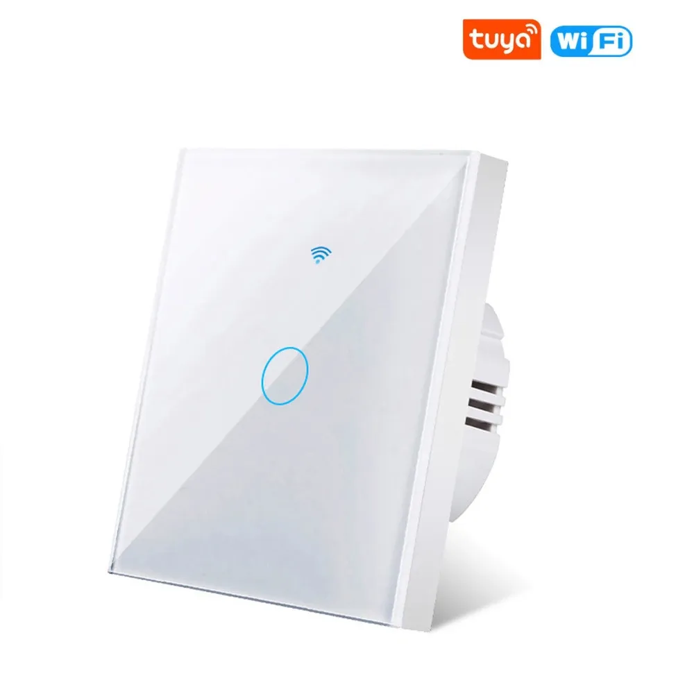 Interrupteur tactile intelligent WiFi compatible Tuya Smart Life, contrôle à distance via application, sans fil neutre, 110V/220V, compatible Alexa et Google Home 10
