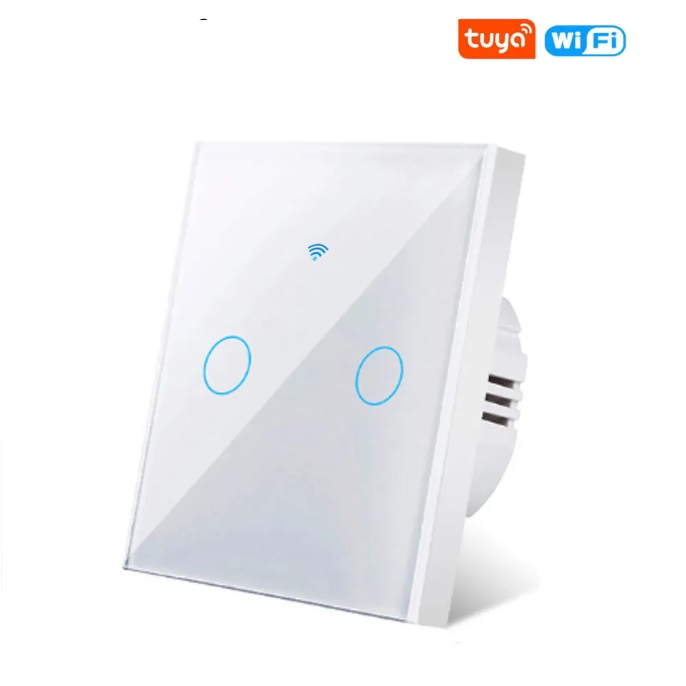 Interrupteur tactile intelligent WiFi compatible Tuya Smart Life, contrôle à distance via application, sans fil neutre, 110V/220V, compatible Alexa et Google Home 12