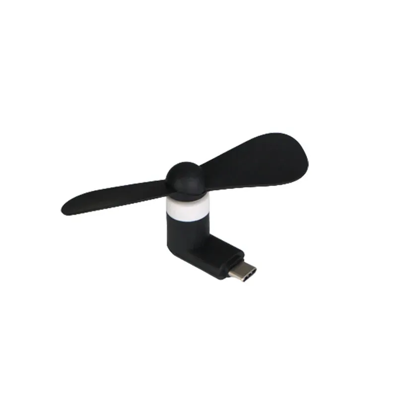 Ventilateur USB mini portable et créatif 5 V 1 W pour téléphone, micro-ventilateur USB, accessoire de refroidissement compatible Type-C 9