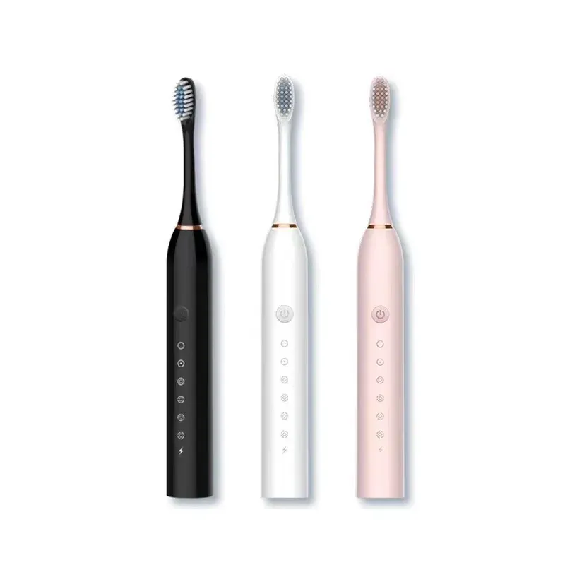 Brosse à dents électrique sonique pour adultes, étanche IPX7, tête en nylon DuPont, recharge USB, 6 modes de brossage 5