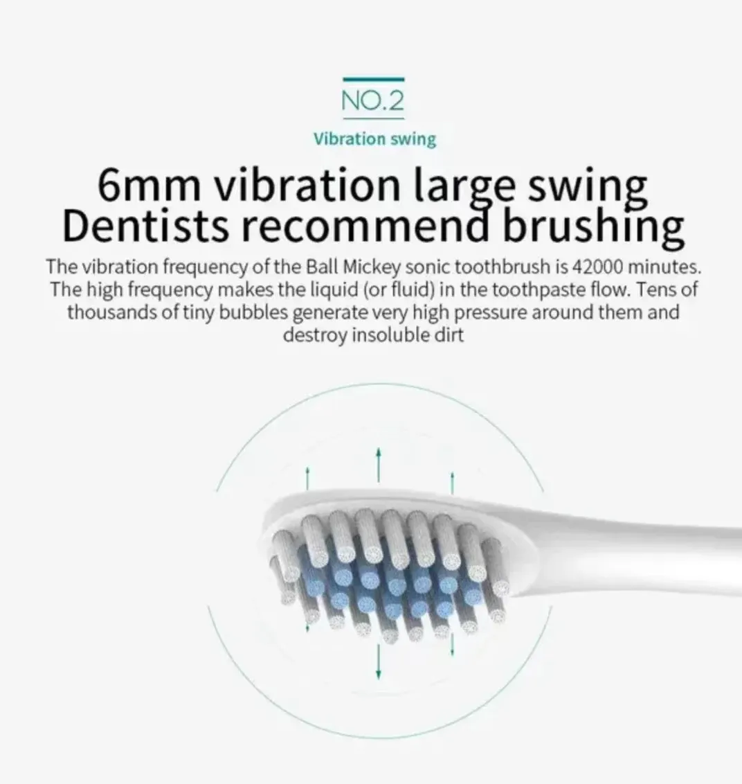 Brosse à dents électrique sonique X3 vue de face