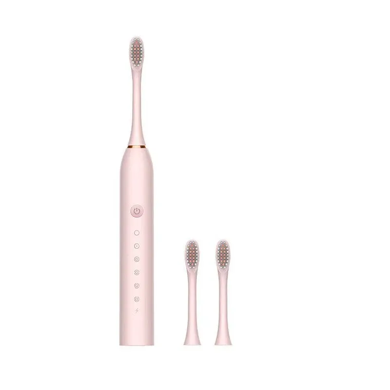 Brosse à dents électrique sonique pour adultes, étanche IPX7, tête en nylon DuPont, recharge USB, 6 modes de brossage 6