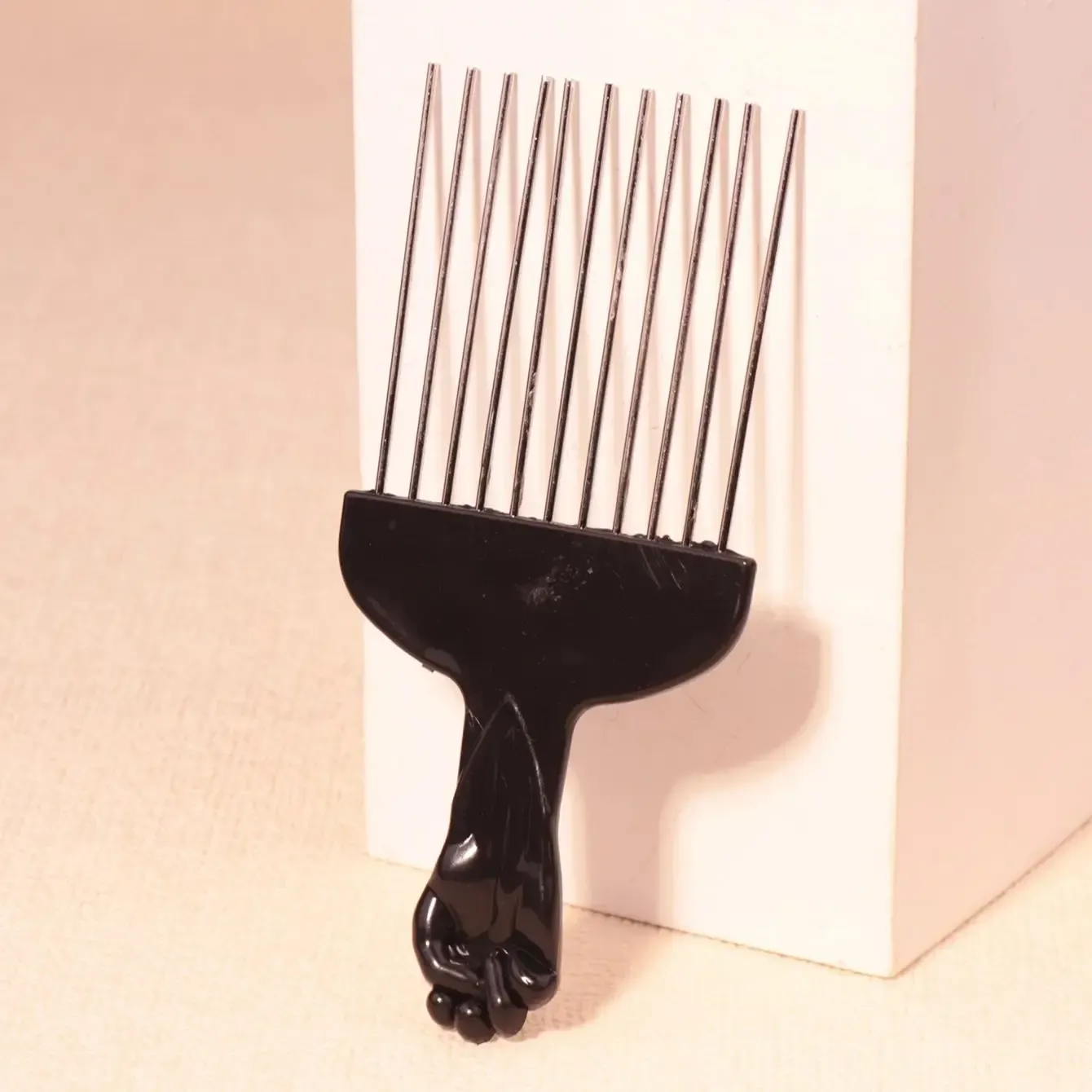 Ensemble de peignes à boucler africains avec peigne à aiguilles en acier, outil de coiffure professionnel pour perruques en cheveux naturels 3
