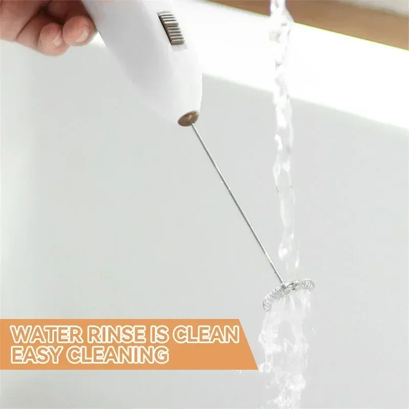 Mini mousseur à lait électrique sans fil, mélangeur à café, fouet pour centre commercial, batteur à œufs, mousseur à cappuccino, outils de fouet de cuisine 3