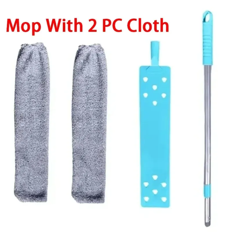 Vadrouille télescopique à manche long avec tête pliable et brosse flexible pour le dépoussiérage et le nettoyage 9